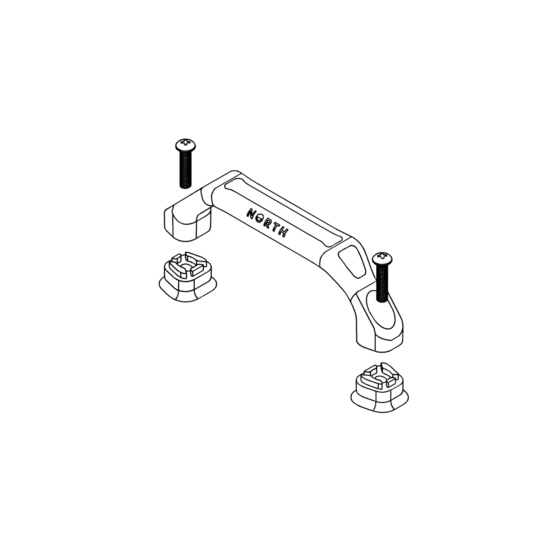 North TwinTip Handle Extension Black 2