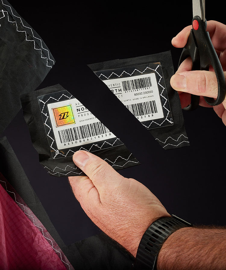 <p>5. Take a photo of the cut kite and the cut serial badge.</p>