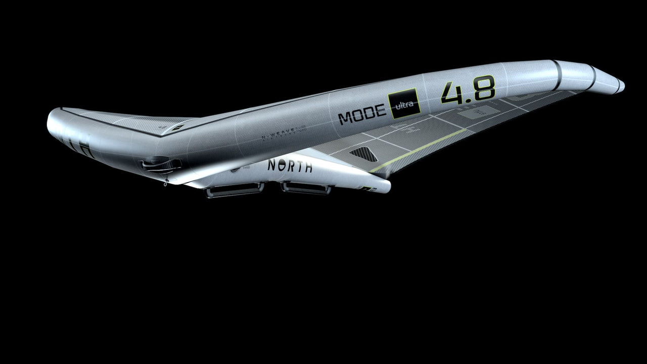 Thin, low drag sections to generate speed and forward thrust. image