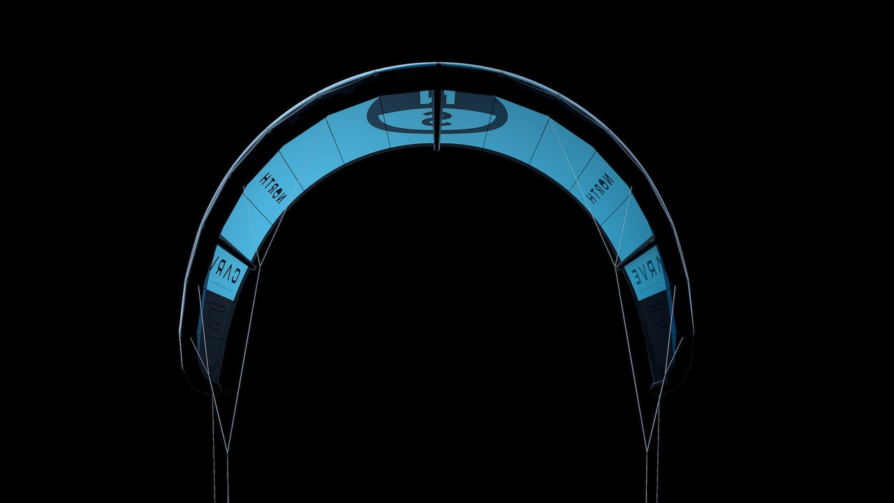Carve Kite - New segmented curve arc with direct pivot steering technology
