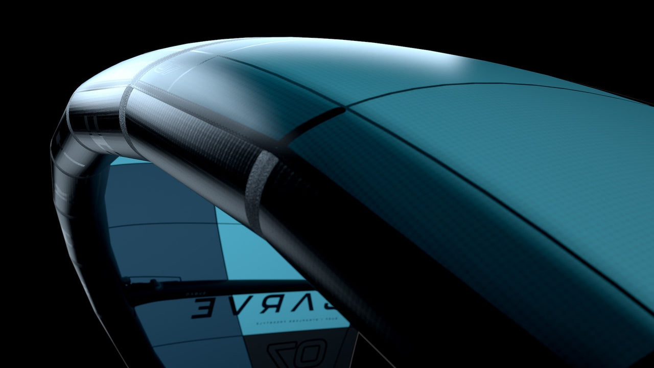 Carve Kite - Refined aerodynamic profile transition panels technology