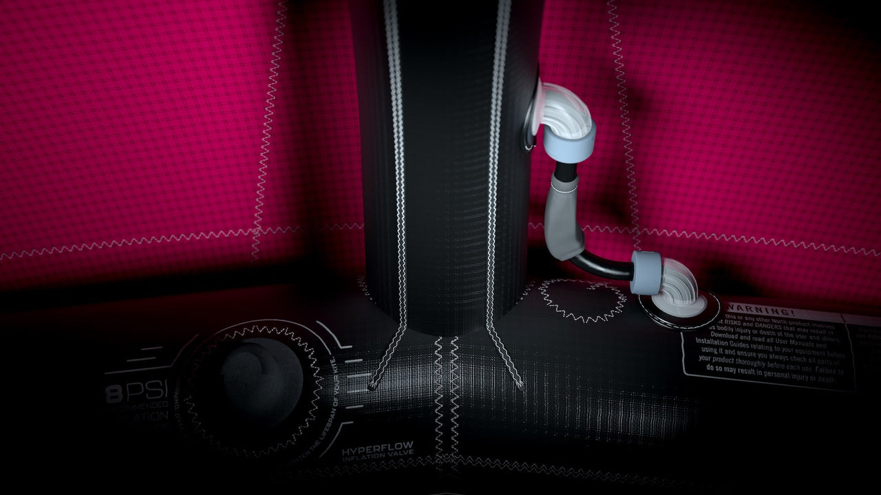 Kevlar reinforced strut system with bridle deflectors image