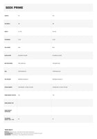 Seek Prime Foil Board specifications specifications