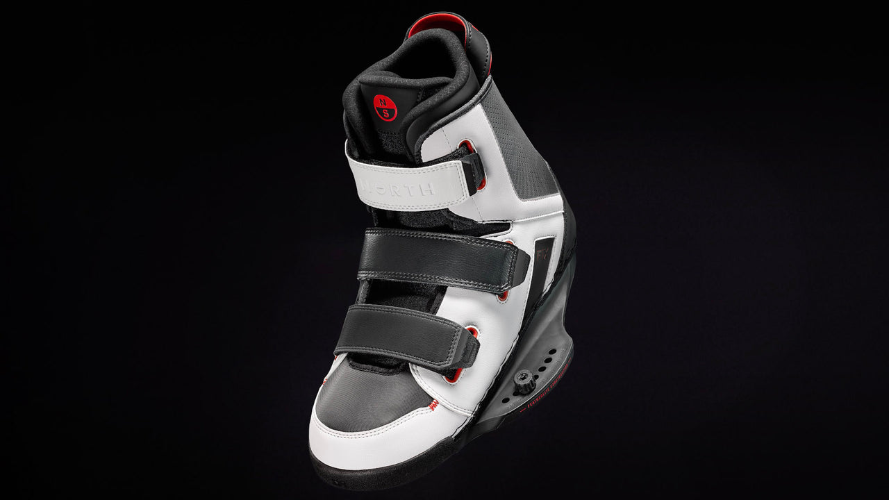 Dual-eyelets on all straps for fast velcro entry/exit image