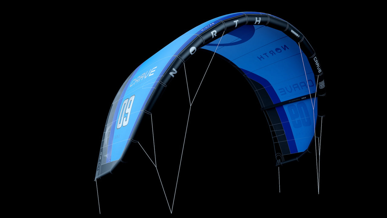 Carve Kite - Highest quality low-drag, no-pulley bridle lines technology