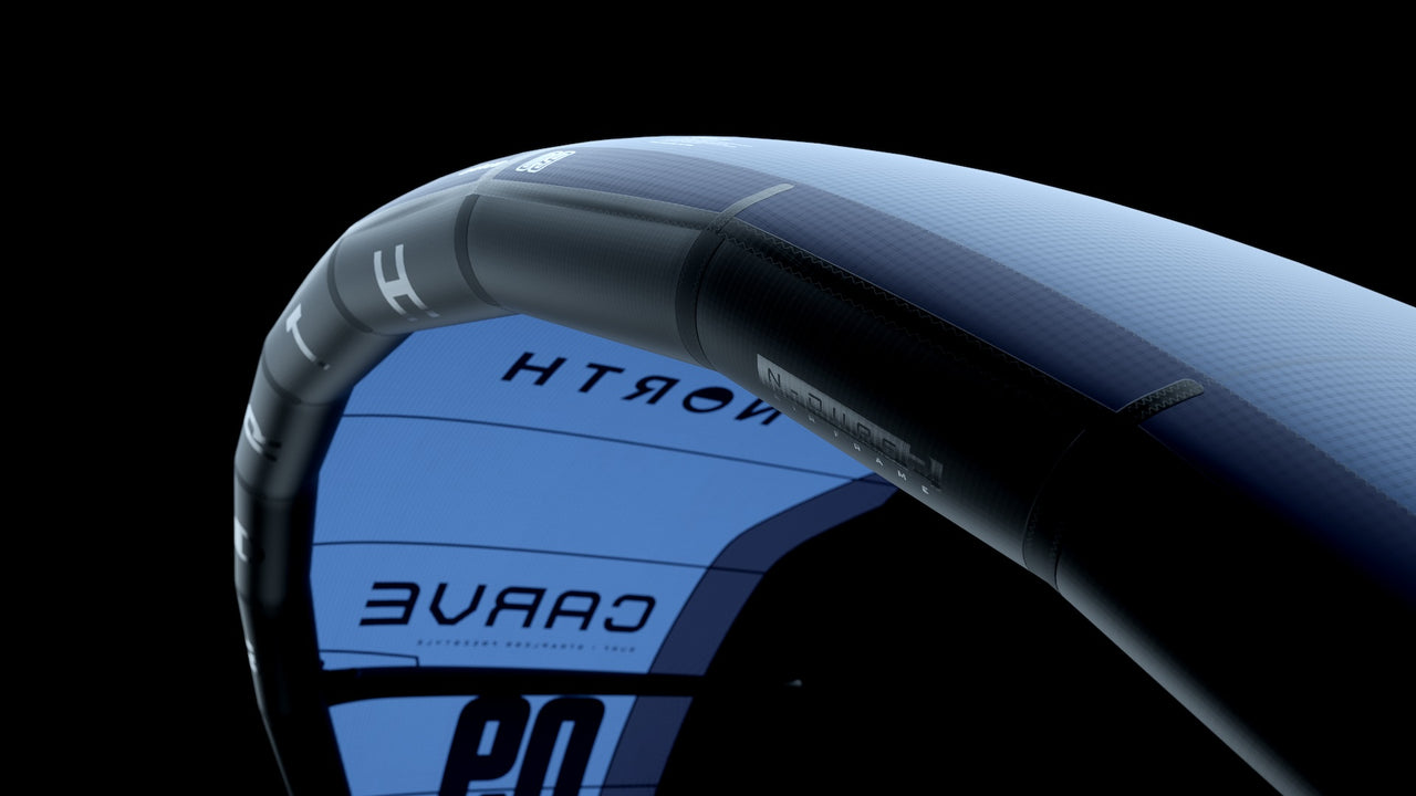 Carve Kite - Refined aerodynamic profile transition panels technology