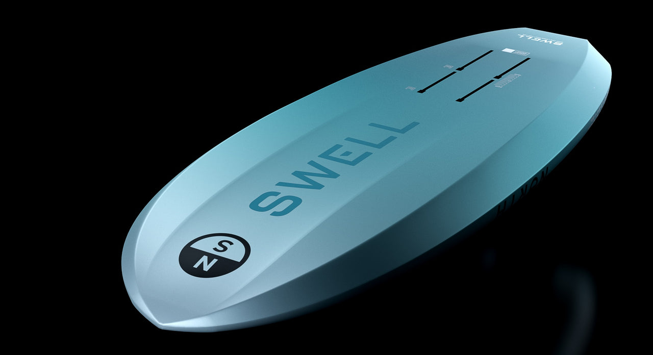 Swell Foil Board - DropBox Adjustable Fast Foil Mounting Track (165x90mm) technology