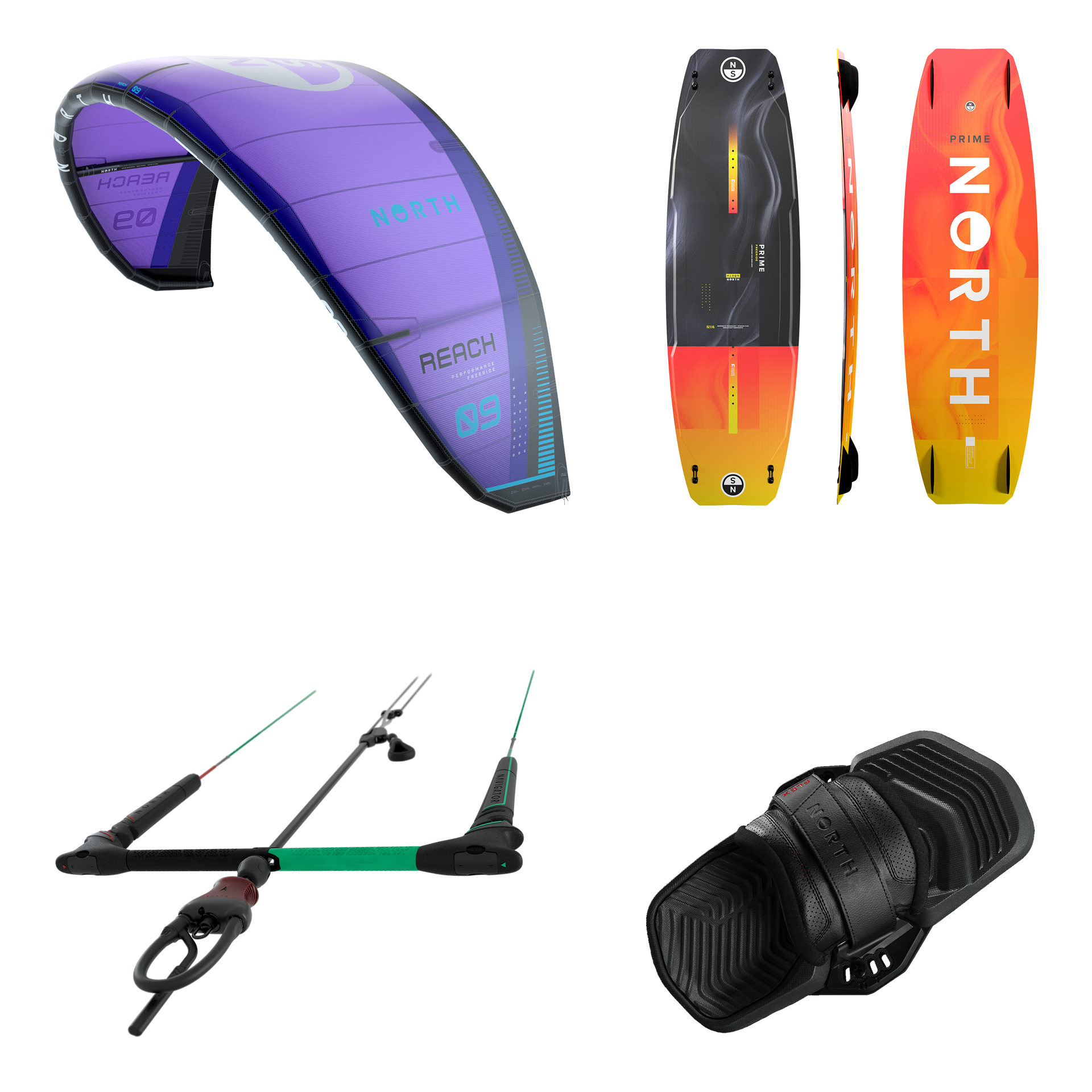 North Beginner Freeride Kite Set none 1