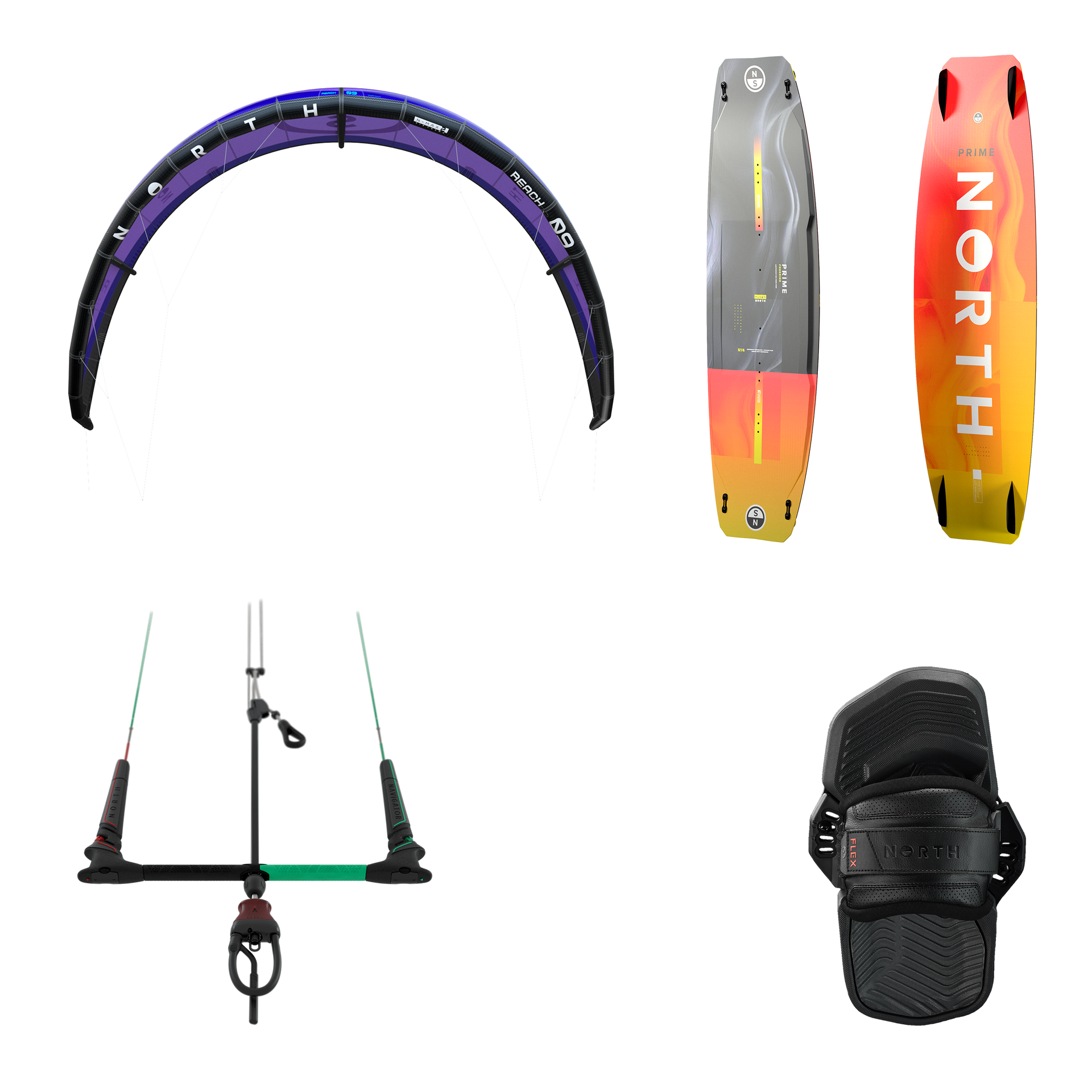 North Beginner Freeride Kite Set none 2