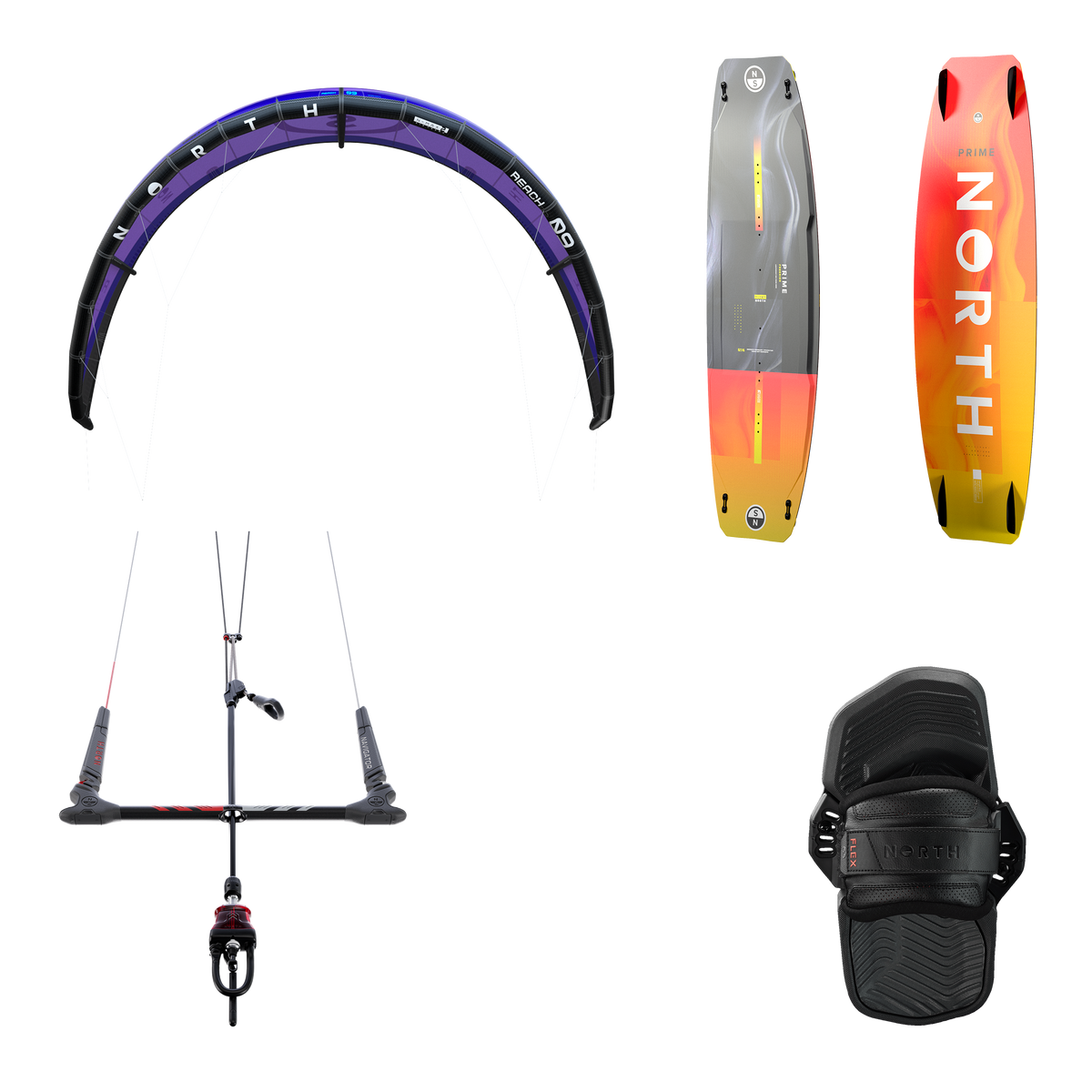 North Beginner Freeride Kite Set none 2