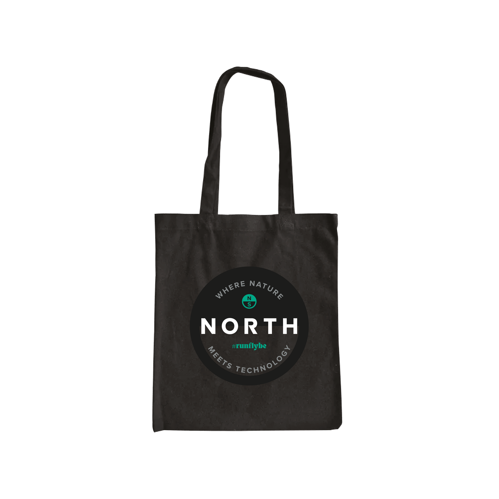 North North Cotton Tote Bag Black 1