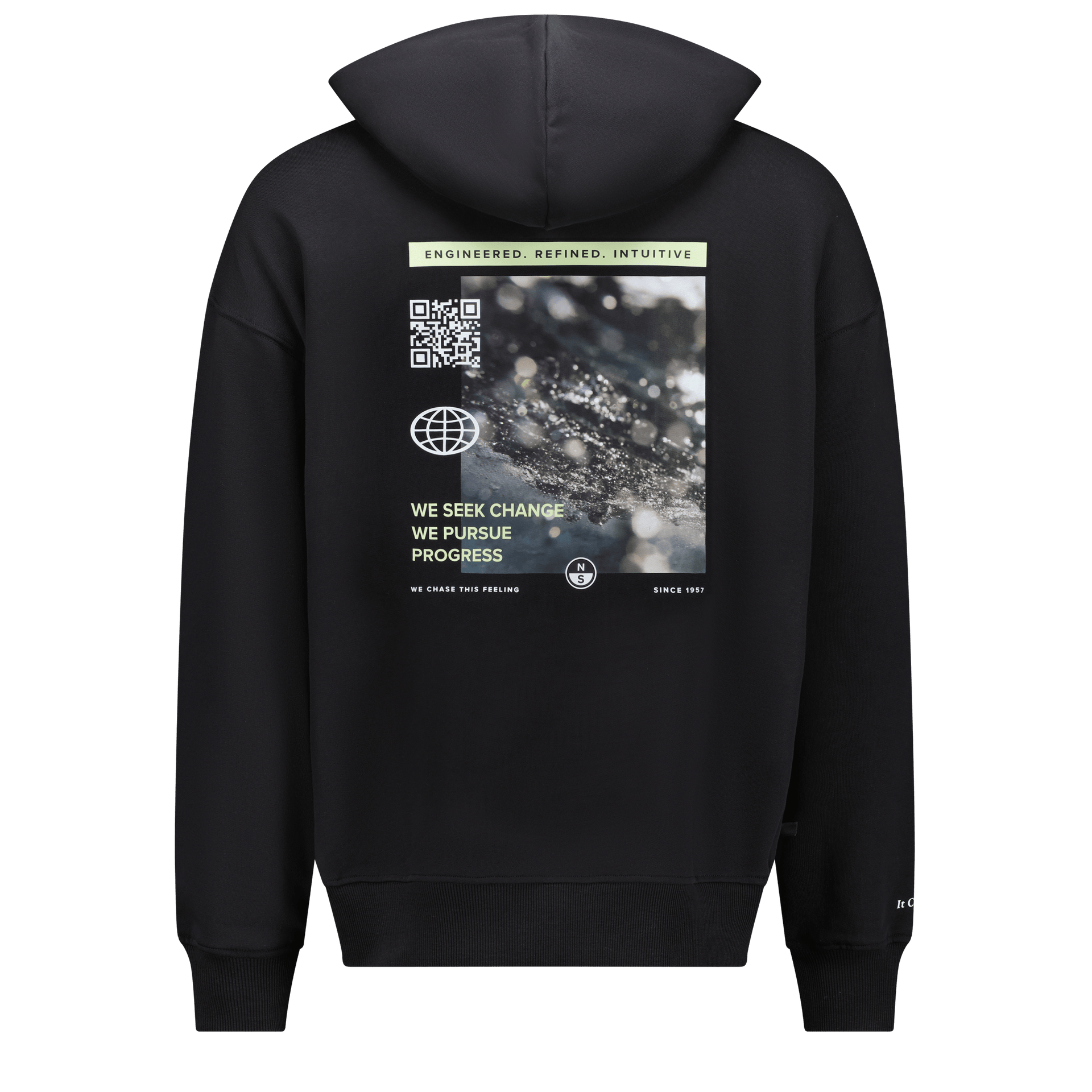 North Progress Hood Sweat Black 2